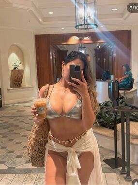 Sandy Beach Bikini Set - Metallic Charcoal